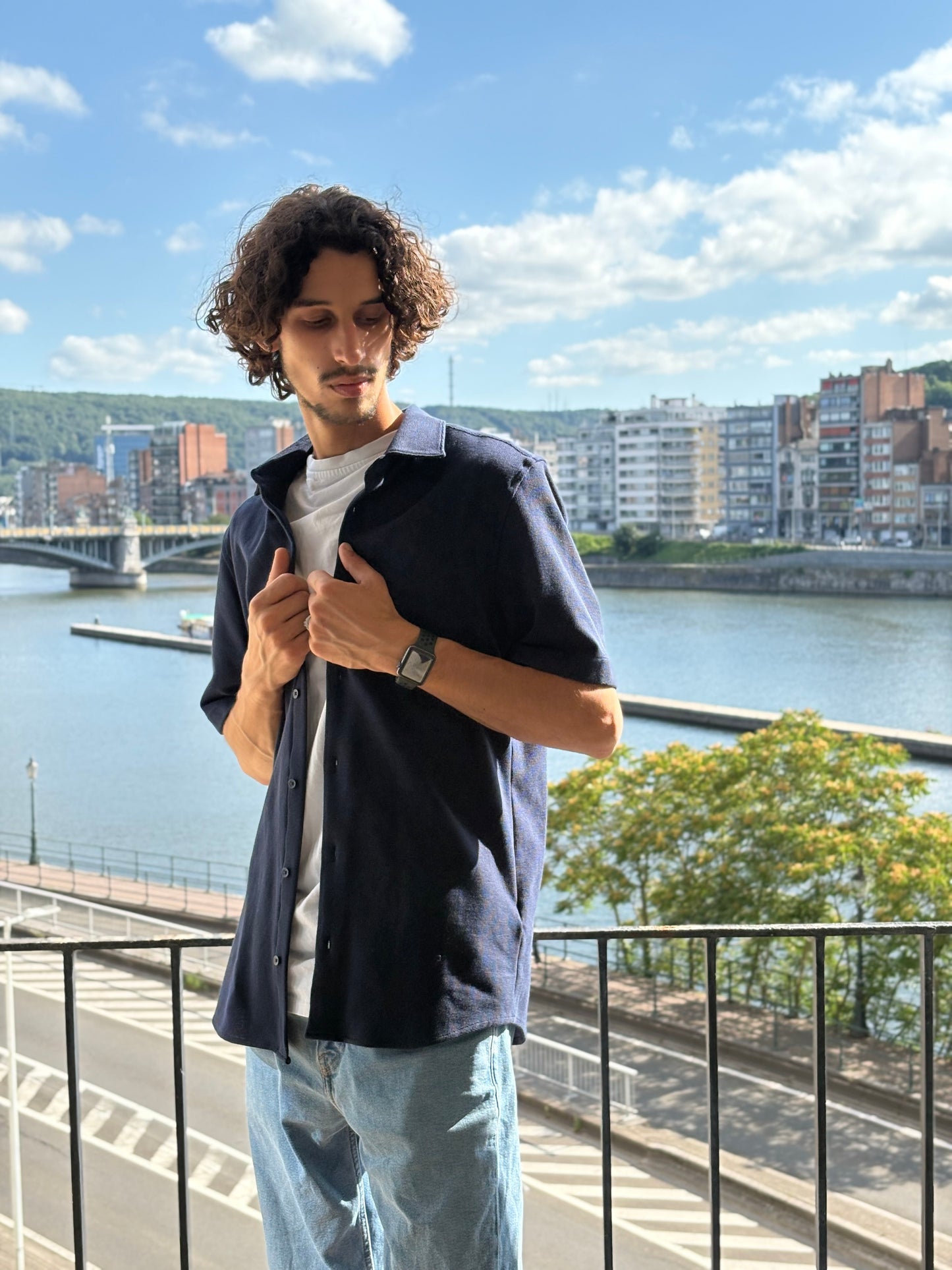 Chemise a manches courtes Zara - S