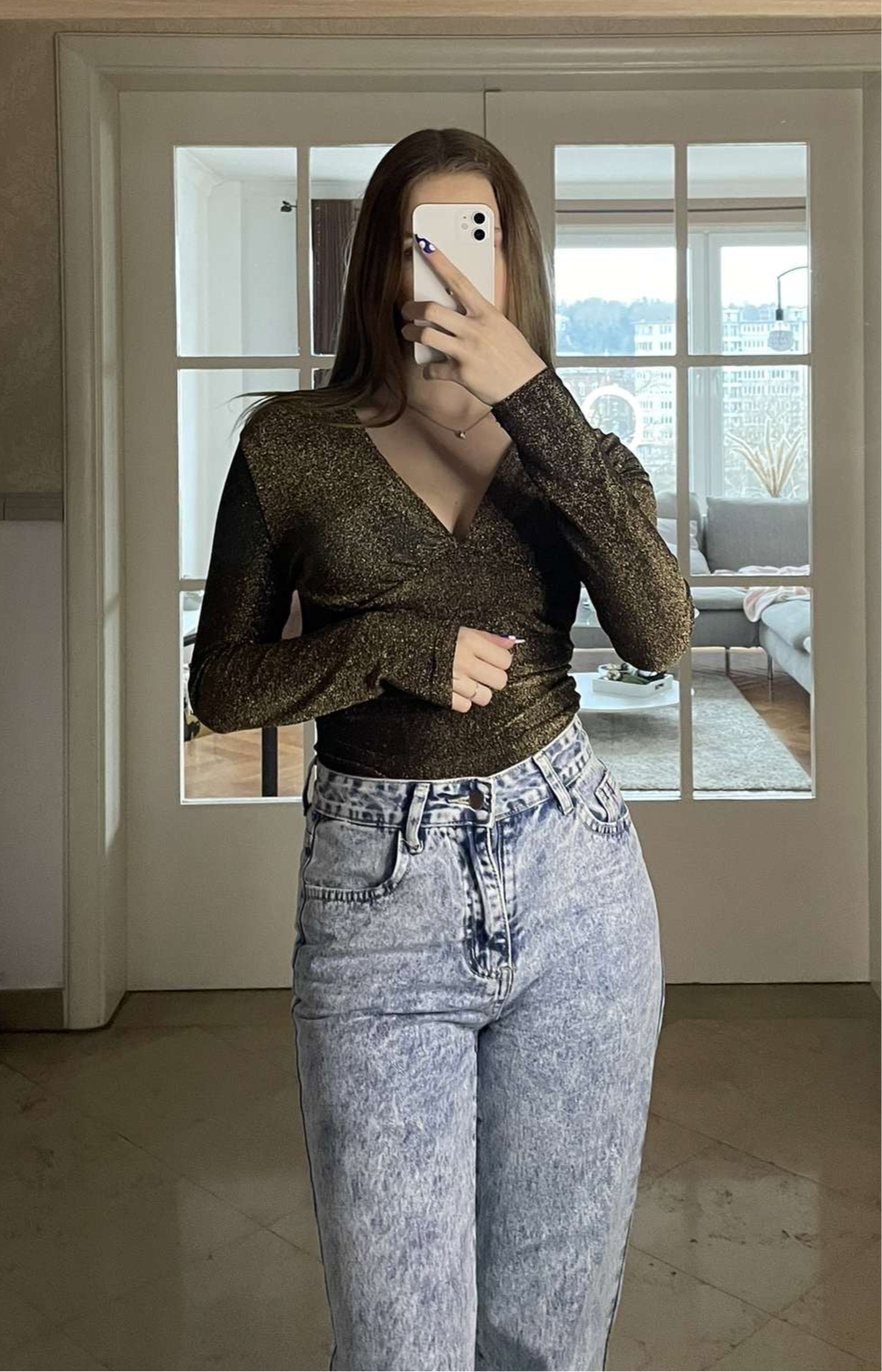 Body à paillettes - S