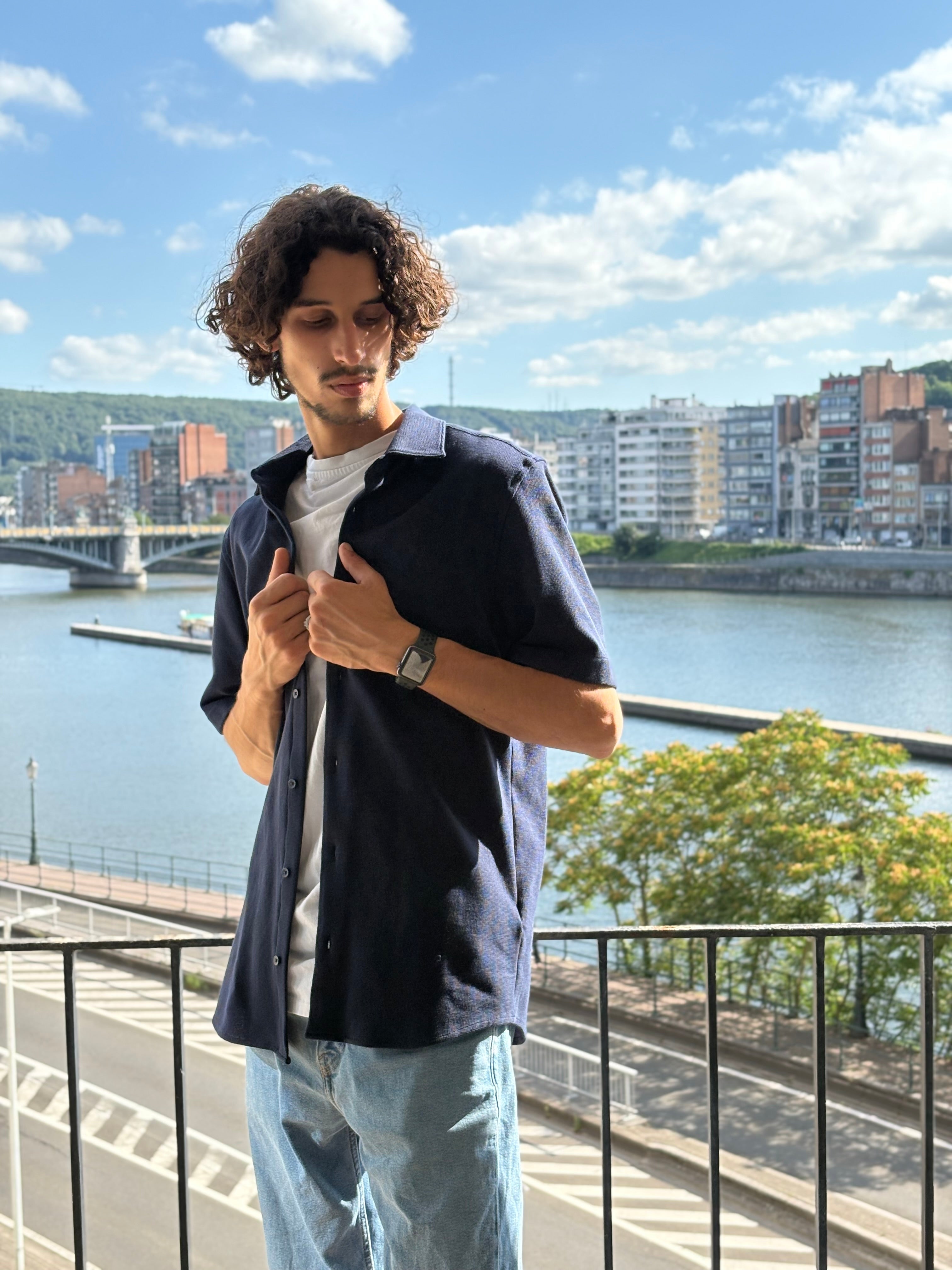 Chemise a manches courtes Zara - S