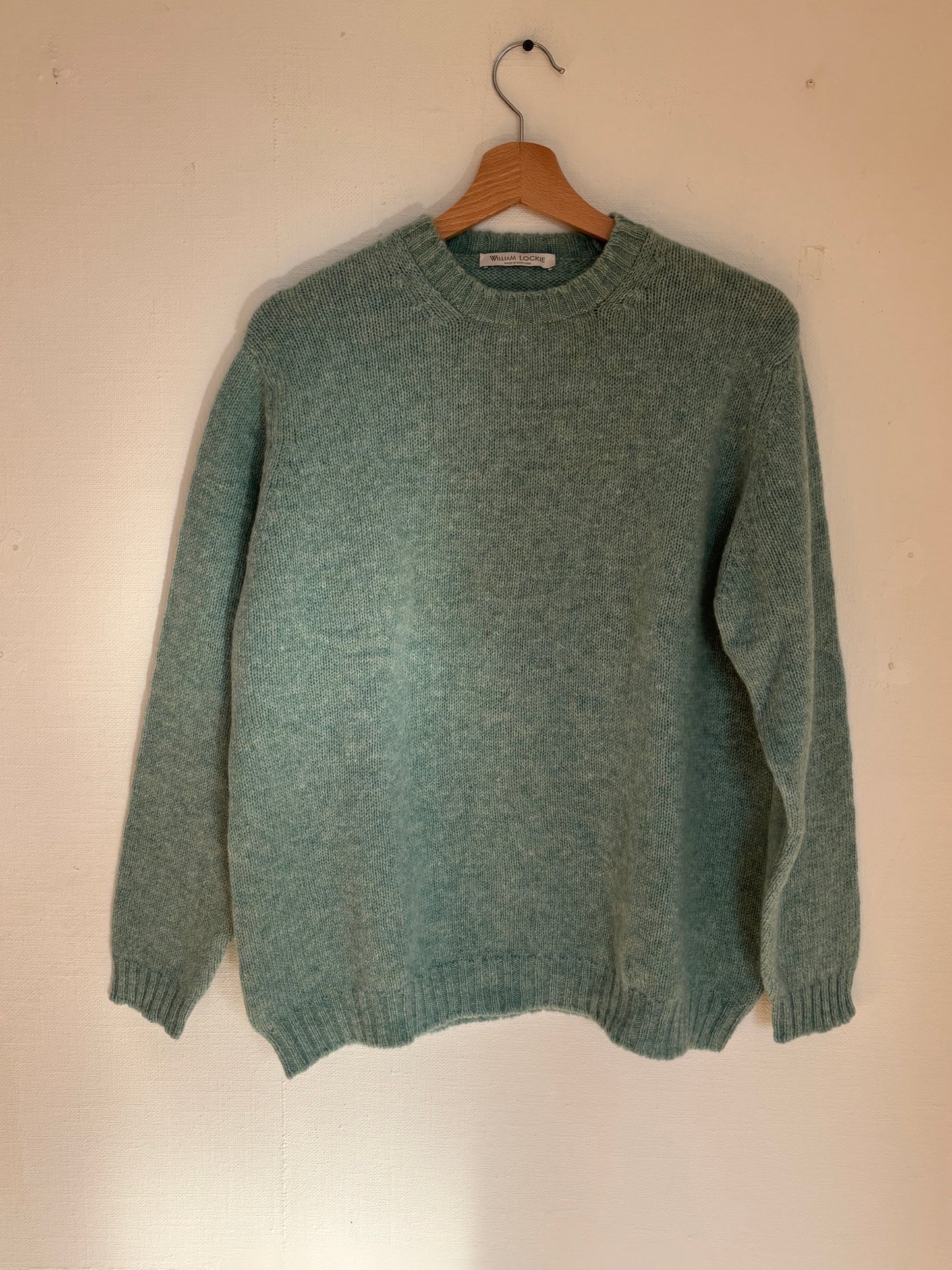 Pull en laine d’agneau William Lockie – Bleu – Taille XL